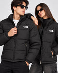 NF Black Puffer Jacket – Unisex Full-Zip Winter Jacket
