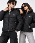 AL0 Black Puffer Jacket – Unisex Quilted Full-Zip Winter Jacket