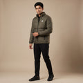 Adi Olive Green Puffer Jacket – Quilted Full-Zip Winter Jacket