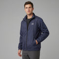 AL0 Navy Blue Windbreaker Jacket – Lightweight Full-Zip Sports Jacket